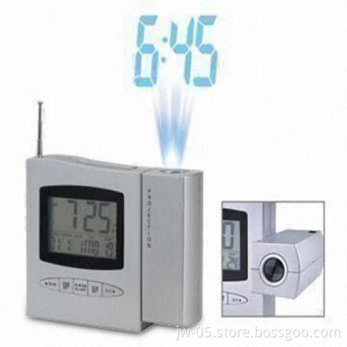 Projection Clock with Alarm Clock Function and FM Radio